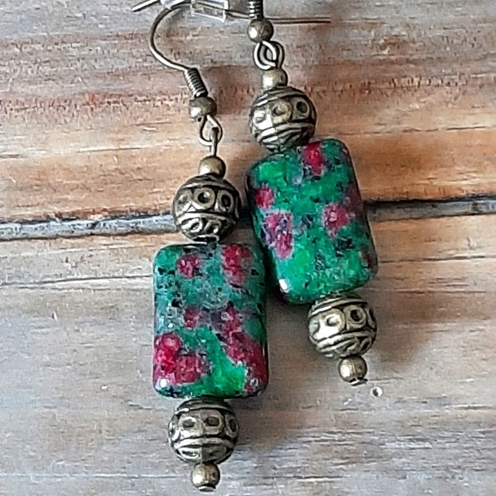 Jasper Drop Earrings